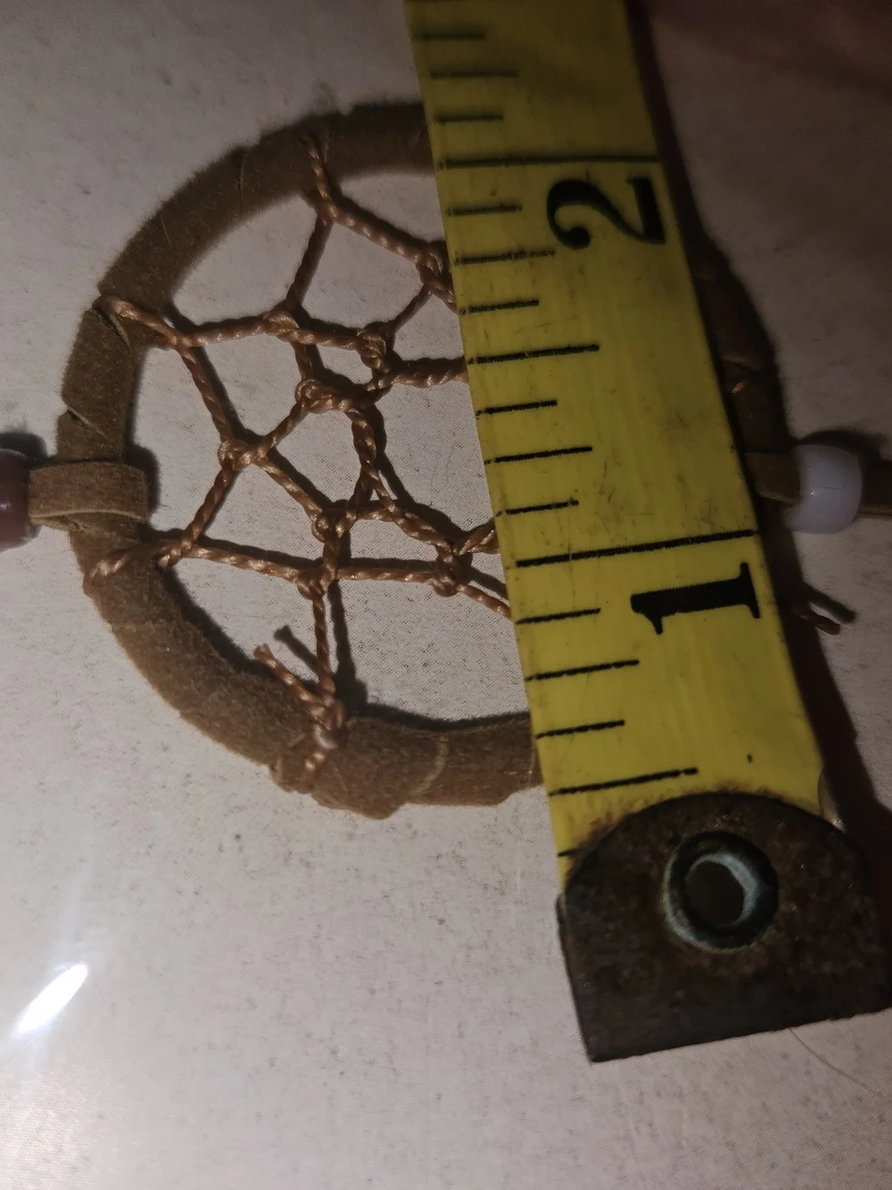 Boho Dreamcatcher Wall Hanging in Brown and Gold